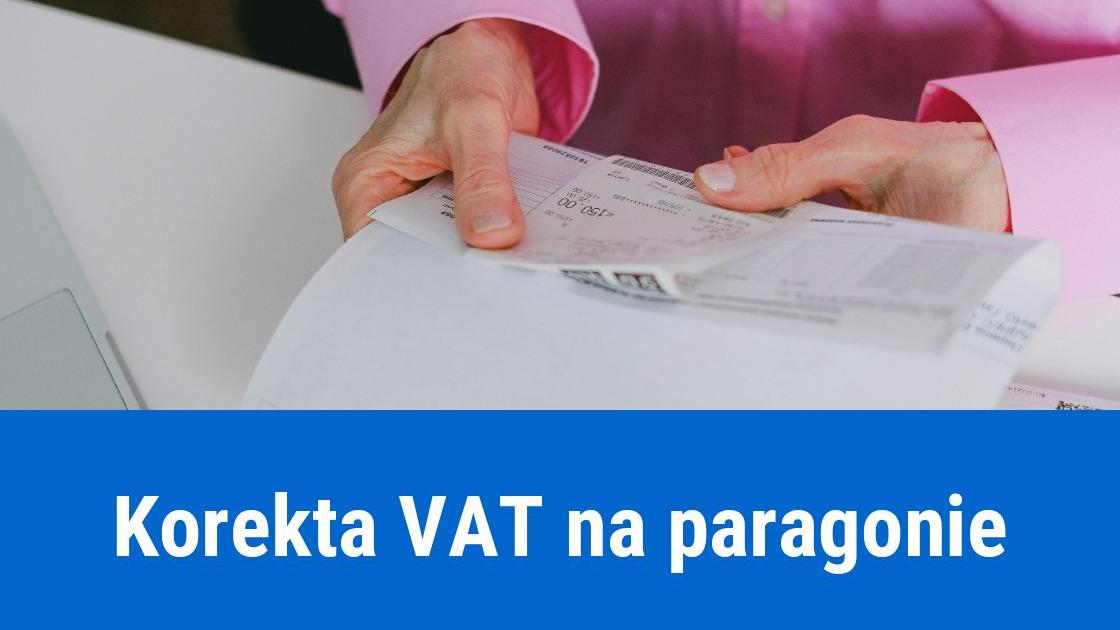 Jak skorygować vat na paragonie?